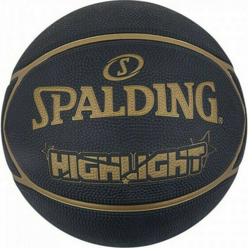 SPALDING ΜΠΑΛΑ Basketball Highlight Rubber ΜΑΥΡΟ