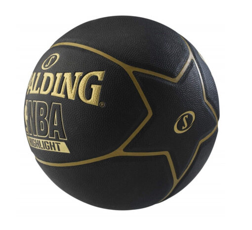 SPALDING ΜΠΑΛΑ Basketball Highlight Rubber ΜΑΥΡΟ - Image 2