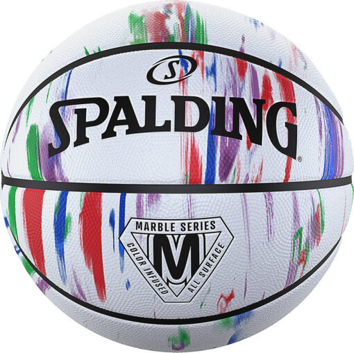 SPALDING ΜΠΑΛΑ Basketball Marble Series Rainbow Rubber ΠΟΛΥΧΡΩΜΟ