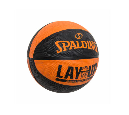 SPALDING ΜΠΑΛΑ Basketball LAYUP ORANGE BLACK RUBBER ΠΟΛΥΧΡΩΜΟ - Image 2