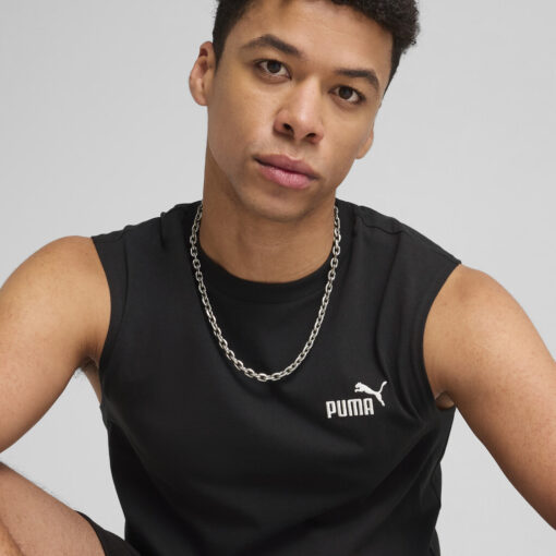 PUMA ΜΠΛΟΥΖΑΚΙ ΚΟΝΤΟΜΑΝΙΚΟ ΑΝΔΡΑΣ ESS No 1 Logo Sleeveless ΜΑΥΡΟ - Image 6