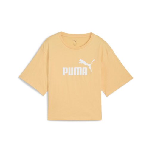 PUMA T-SHIRT ΓΥΝΑΙΚΑ ESS Cropped No 1 Logo Relaxed Tee ΠΟΡΤΟΚΑΛΙ