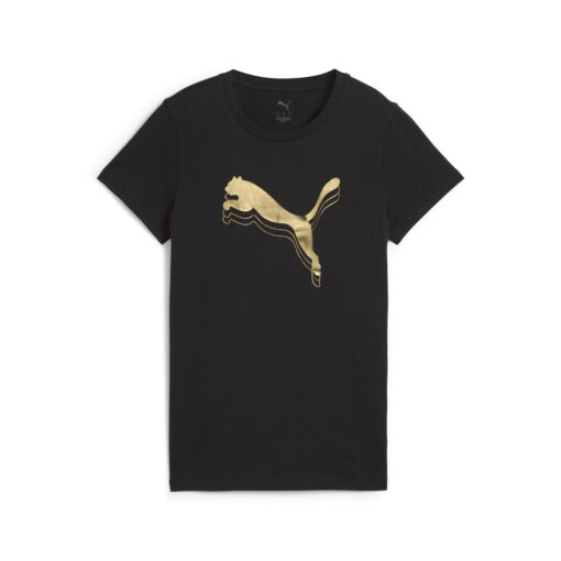 PUMA T-SHIRT ΓΥΝΑΙΚΑ ESS METALIC Tee ΜΑΥΡΟ