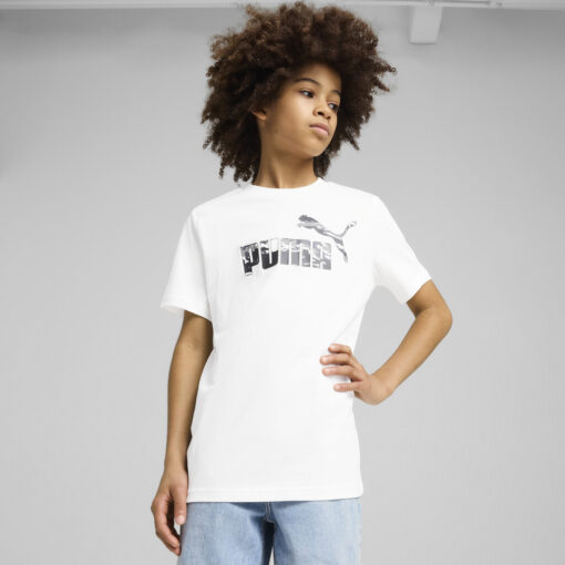 PUMA T-SHIRT ΑΓΟΡΙ ESS CAMO Tee B ΛΕΥΚΟ - Image 3