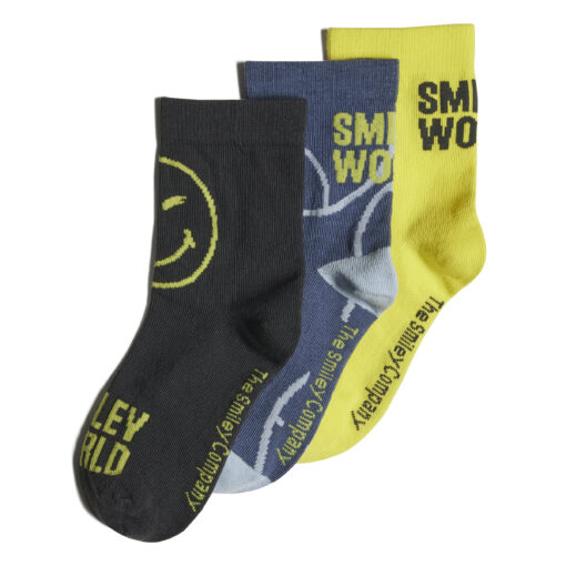 ADIDAS ΚΑΛΤΣΕΣ SMILEY SOCKS ΠΑΙΔΙΚΕΣ 3 ΖΕΥΓΑΡΙΑ ΠΟΛΥΧΡΩΜΟ