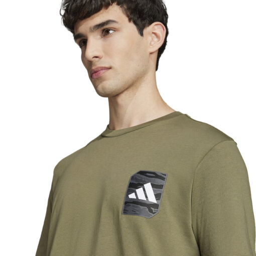 ADIDAS T-SHIRT M C CAMO WV TEE ΑΝΔΡΙΚΟ ΧΑΚΙ - Image 4