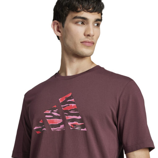 ADIDAS T-SHIRT M C CAMO LOGO T ΑΝΔΡΙΚΟ ΜΠΟΡΝΤΩ - Image 4