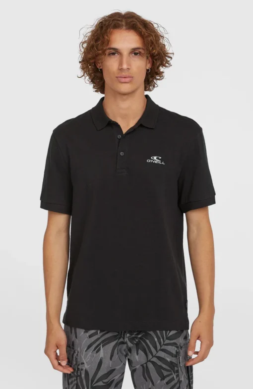 O''NEILL T-SHIRT SMALL LOGO POLO ΑΝΔΡΙΚΟ ΜΑΥΡΟ